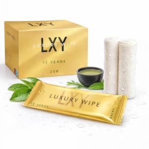 Lingettes th&eacute; vert (bo&icirc;te de 200 unit&eacute;s) - Lingettes humides - Lingettes - Serviettes de nettoyage - Lingettes - Lingettes humides - Lingettes - Lingettes Rafra&icirc;chissantes (Gr&egrave;vol Project, neuf)