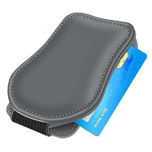 Support magnétique pour lunettes de soleil - Support de lunettes de soleil magnétique en cuir - Clip en métal solide - Support de lunettes de soleil dans la voiture - Organiseur pour lunettes de (queen'style, neuf)