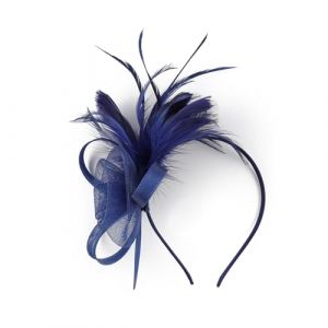 Serre-tête esthétique en maille à plumes pour femmes et filles des années 1920 - Serre-tête bibi de soirée - Serre-tête pour coiffure de mariage (FuTaYi, neuf)