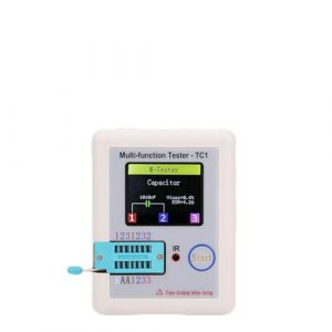Testeur de Transistor TFT, Testeur de Transistor Multifonction Écran D'affichage TFT 1,8 Pouces LCR TC1 pour Diodes de Condensateur Inspecter électronique, Testeurs de Tension (Mixitech, neuf)