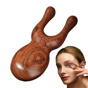 Combs en bois de sandale, artisanale, masseur en cuir anti-émergé du cuir chevelu - peigne professionnel avec cornes de cerf, grattoir en bois nasal, peignes larges pour Donn Matériel professionnel: N (HanHaiHui, neuf)