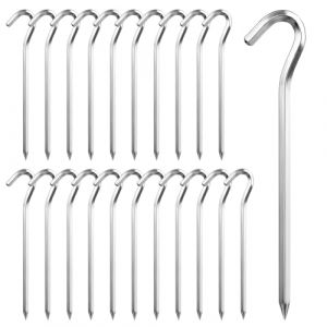 22 Pièces Sardines Camping Piquet de Tente Sardines de Fixation de Tente Sardine Tente Clous de Tente Crochets de Tente 18 Cm en Aluminium pour Le Jardin Camping Tentes Voyage (IACCARNONNA, neuf)