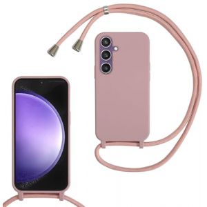 xinyunew Coque pour Samsung Galaxy A37 avec Cordon de Collier,Coque avec Cordon &Eacute;tui Silicone TPU Housse,Collier R&eacute;glableT&eacute;l&eacute;phone Portable Lanyard Case Samsung 25 Pro/Galaxy A36,Or Rose (xinyunew, neuf)