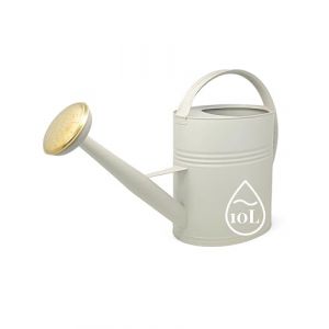 LIVLIG Arrosoir 10L en métal, avec Pomme d'arrosage Amovible, arrosoir Vintage, pour Le Jardin, Couleur: Greige (New-Ventures, neuf)