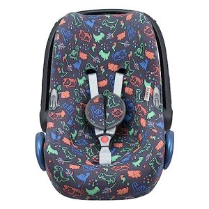 JYOKO KIDS Housse pour siège auto bébé en coton compatible avec Maxi Cosi Cabriofix (Happy Dino) (JYOKO, neuf)