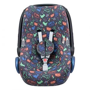 JYOKO KIDS Housse pour siège auto bébé en coton compatible avec Maxi Cosi Cabriofix (Happy Dino) (JYOKO, neuf)