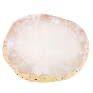 Palette de mélange de couleurs de vernis à ongles en résine, palette de mélange de couleurs de vernis gel, outil de mélange de couleurs de bord en or rose Crystal Art, outil de (White) (SHenT, neuf)