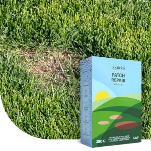 Patch Repair - Gazon de regarnissage avec engrais - 380 g pour 5 m&sup2; - Germination express en quelques jours - Engrais int&eacute;gr&eacute; pour une croissance boost&eacute;e - Gazon dense et vert (MRS Seeds & Mixtures, neuf)