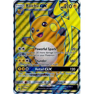 Pok&eacute;mon - Raichu GX - SM90 - Fullart - Anglais - Promo - Jumbo - Carte &agrave; collectionner - 1 (PALADIN TOYS LTD, neuf)