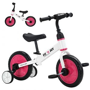 UBRAVOO Fit 'n Joy Vélo d'entraînement pour Tout-Petits débutants, 4 en 1 Draisienne Enfants avec des Options de pédales et de Roues d'entraînement, Trike to Bike Draisienne Evolutive pour Bébé (Lumocell, neuf)