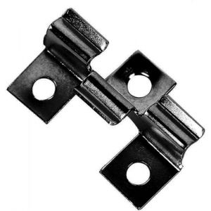 Lot de 100 Clips WPC en Acier Inoxydable pour Fixation de Lames de Terrasse Composite - Montage de Terrasse (Noir, 6,5 mm) (Li-start, neuf)