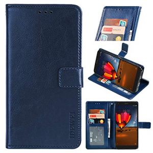 BellaCase Coque Nokia 1.3 &Eacute;tui en Cuir Premium Nokia 1.3 [Emplacements pour Cartes] [B&eacute;quille] [Magn&eacute;tique] Housse pour Smartphone Nokia 1.3(Bleu fonc&eacute;) (Bella Custodia, neuf)