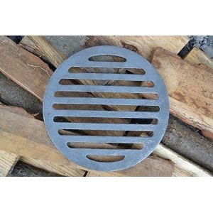 SEZAM Diam&egrave;tre : 24,5 cm - Grille ronde en fonte - Diff&eacute;rents diam&egrave;tres - Compatible avec po&ecirc;le &agrave; chemin&eacute;e, table - Pi&egrave;ces de rechange (euro-sezam, neuf)