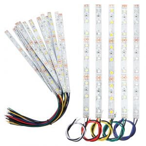 YIXISI 15 Pièces 150mm Pré Câblées LED SMD, Modélisme LED, 12-18V LED Bandes, 2335 SMD LED, Blanc/Rouge/Jaune/Bleu/Vert (YXS-DE, neuf)