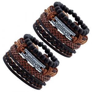 Didiseaon 2 Ensembles Bracelet Poubelle Pièces De Monnaie Mini Turquoise Bibelot Gardien Mise En Évidence Mat Porte Lampe Solaire Suspendue Ourlet Maison Cendrier Perles En Bois (Merkowski, neuf)