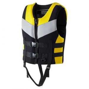 Générique Gilet de Sauvetage Adulte pour Homme/Femme 48-110 kg, Gilet de flottabilité Kayak Sup, Aide à la flottabilité réglable en néoprène pour la Natation, Le Kayak, Le Surf, Le Paddle,Gelb,3XL (YAOLINSHANGMAO, neuf)