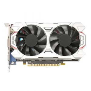 Lazmin112 QTHREE Carte GraphiqueGTX 1050 Ti 4 Go GDDR5 pour PC de Jeu, DisplayPort, DVI D, PCI Express X16 3.0, DirectX 12, Prise en 8K avec Deux Ventilateurs de (GTX1050Ti 4 Go (Lazmin112, neuf)