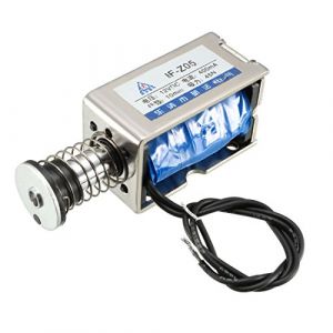 sourcing map Electroaimant Solénoïde mouvement linéaire DC 12 V 45N 10mm course tirer pousser Type châssis ouvert JF-Z05 (Weisser Berg, neuf)
