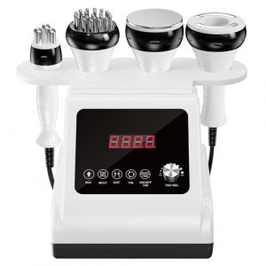 Qewher Radiofr&eacute;quence Visage, 4 EN 1 Appareil Anti Cellulite 40K Lipocavitation Radiofrequence Visage et Corps Amincissants et Raffermissants Appareil Minceur (Qewher, neuf)