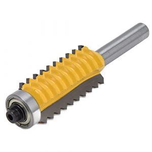 Fraise &agrave; encoller, 8 x 55 mm, pour d&eacute;fonceuse, &agrave; denture cannel&eacute;e, avec 4 longueurs de coupe et taille de poign&eacute;e de 8 mm, pour la construction de meubles et les projets de bricolage (Dushiw, neuf)