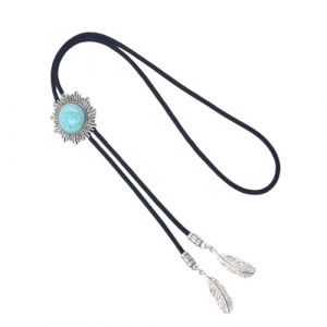 Sbshiouu Bolotie en métal pour homme avec pendentif en forme de soleil et turquoises (xiangqianjia, neuf)