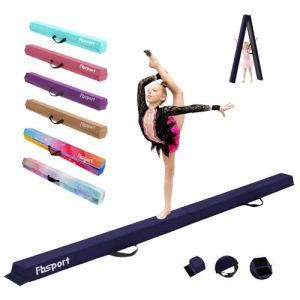 FBSPORT Poutre Gymnastique Enfant 240/270/300 cm Poutre Gym Poutre d'équilibre au Sol, Poutre de Gymnastique Pliable pour entraînement, Pratique, Sport et entraînement Professionnel à la Maison (Yoyikty, neuf)