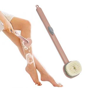 Cricia Brosse de Douche, Brosse de Gommage &agrave; Long Manche pour la Douche, Brosse de Nettoyage de Massage de Bain &agrave; Long Manche, Distributeur de Savon &eacute;purateur de Dos pour la Douche Brosse de (Fenwies-EU, neuf)