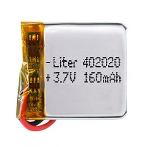 Batterie 402020 LiPo 3.7V 160mAh 0.592Wh 1S 5C Liter Energy Battery pour l'&eacute;lectronique Rechargeable T&eacute;l&eacute;phone Portable Smartwatch GPS - Ne Convient Pas &agrave; la Radiocommande 21x20x4mm (160mAh|402020) (theStock&reg;, neuf)