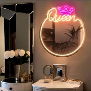 Miroir Acrylique LED néon en Forme de cœur/Chat/Lettre/ondulé, Miroir de sorcière, décoration Murale décoration de la Chambre à Coucher, de la Maison, du Studio, du dortoir, du Mariage (ToBe-One, neuf)
