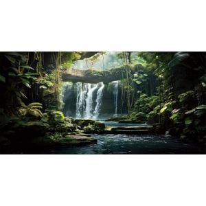 MIRRORANG 61x41cm Cascade Terrarium Fond Jungle Tropicale Arbres Reptile Habitat Fond forêt Tropicale Aquarium Fond Aquarium Fond (MIRRORANG Shop EU, neuf)