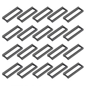Hoite Kit D'assortiment De 20 Adaptateurs De Support De Puce DIP IC 40 Broches, Pas De 2,54 Mm/0,1" Pour Projet De Maquette Et Conception De Circuit Imprimé (Hoite, neuf)