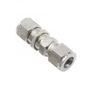 Aurorad Union de cloison 1/8 '' 1/4 '' 3/8 '' 1/2 '' 3 4 6 8 10 Tube de 12 mm 304 Raccord de Compression en Acier Inoxydable (Size : Tube OD 8mm) (Aurorad*, neuf)