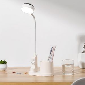 SONVIEE Lampe de Bureau pour Enfants, Lampe de Bureau LED Astronaute avec Porte-Stylo Bras de Cygne Lampe de Table pour Enfants Lampe d'&Eacute;tude pour Enfants Lampe de Lecture avec Projection Porte-Crayon (SANVIE, neuf)