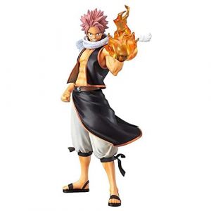 Anime Pop Figurine Fairy Tail Lucy Heartfilia/Natsu Dragneel Figurine de personnage de dessin animé Collections Modèle Ornements 21-22 cm (Zhongkaihua, neuf)