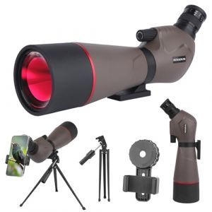 Longue-Vue Zoom Haute Puissance avec Adaptateur T&eacute;l&eacute;phone, Tr&eacute;pied, Sac, T&eacute;lescope Oculaire Inclin&eacute; 45&deg;, pour Tir Cible, Observation Oiseaux et Chasse (44K) (HMAMZUSA, neuf)