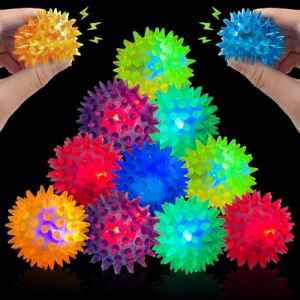 Lets Joy Balle H&eacute;risson, Lot de 12 Balles de H&eacute;risson Lumineuses pour Enfants, Balle Lumineuse pour Enfants, Balle Anti-Stress Lumineuse, Cadeau d'Anniversaire Enfant Cadeaux de F&ecirc;te (LetJoy, neuf)