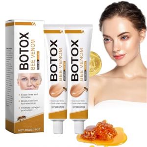 B.otox Crème au V-enin d'Abeilie, Crème Anti-âge au V-enin D'abeilie, Crème Hydratante pour le Visage, Hydratation, Lifting & Recovery pour Tous Types de Peau (2) (qawsed, neuf)