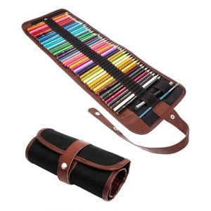 FUGLUS 1 pi&egrave;ce Crayon de Couleurs Professionnel pour Adultes 72 Pi&egrave;ces Enfant Kit Crayon Dessin Gras avec Pochette Materiel Dessin Artiste Id&eacute;al pour Livre Coloriage (BOOKING PRICELESS, neuf)