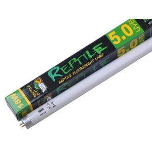 LUCKY HERP Tube fluorescent 5.0 pour terrarium tropical, lampe UV, 18 W, T8 (Estore102, neuf)