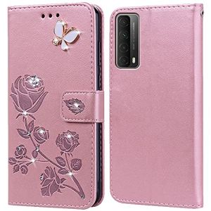 Coque pour Huawei P Smart 2021/Honor 10X Lite Housse,Fonction de Support,Fente pour Carte,Silicone TPU,Flip &Eacute;tui Case pour Huawei P Smart 2021/Honor 10X Lite (PKQTOP-FR, neuf)