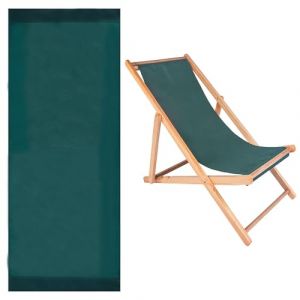 NICENEEDED Tissu de Remplacement pour Chaise de Plage de 45 Pouce Tissu pour Chaises de Patio Chaise Pliante D'Extérieur en Toile (Niceneeded FR, neuf)