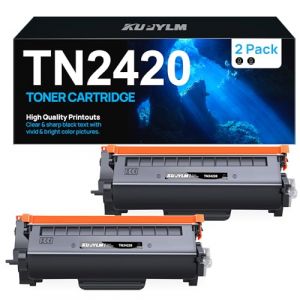 KUPYLM TN2420 Toner Cartouche de Toner Compatible pour Toner Brother TN2420 TN2410 pour DCP-L2530DW HL-L2350DW MFC-L2710DW MFC-L2730DW HL-L2310D MFC-L2710DN MFC-L2750DW DCP-L2550DW DCP-L2510D (2 Noir) (oaxi, neuf)