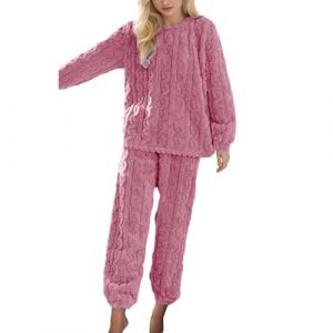 LKRSEEF Pyjama Femme Hiver Pilou Couple Matching Pyjamas Combinaison Chaud Doux Pijama Flanelle Pilou-Pilou (LKRSEEF FASHION, neuf)