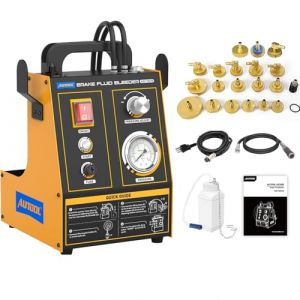 AUTOOL Purgeur de Frein Automatique, Purgeur Liquide de Frein 0,5~2,5Bar Purgeur de Frein Voiture avec Surveillance de Pression/Pression R&eacute;glable, 220V Kit Purge Frein pour V&eacute;hicules (AST605) (AUTOOL OFFICIAL, neuf)