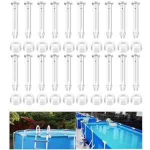 IHLOOTD Goupilles de Joint Piscine 20 Pièces Cadre de Piscines Connexion Accessoires pour Intex Piscine 6cm Remplacement Joints Rechange (LIHUILOO LIMITED, neuf)