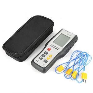 Thermom&egrave;tre &agrave; Thermocouple &agrave; 4 Canaux Type K Thermom&egrave;tre &agrave; Capteur Num&eacute;rique Testeur de Compteur &agrave; Haute Temp&eacute;rature Portable avec &eacute;cran LCD (Blurte, neuf)