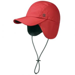 GADIEMKENSD Chapeau d'hiver imperm&eacute;able pour Hommes Casquette de Baseball avec Oreillettes Corde r&eacute;fl&eacute;chissante Chapeau de Trappeur Chaud doubl&eacute; en Polaire Chapeau Thermique Rouge (MAVHVAM-US, neuf)