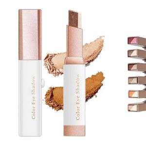 Fard &agrave; paupi&egrave;res d&eacute;grad&eacute; paillet&eacute;, b&acirc;ton portable bicolore, effet nacr&eacute;, waterproof et longue tenue (Guangzhoujinmianshangmaoyouxiangongsi, neuf)