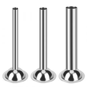 YiliYa 3 Pi&egrave;ces Tube de Saucisse, Entonnoir Saucisse en Acier Inoxydable 12/19/32 mm pour Hachoir &agrave; Saucisse Manuel Tubes Poussoir &agrave; Saucisse Outils de Remplissage pour Hachoir &agrave; Viande Taille 5 (lupingmaoyi, neuf)