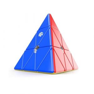 XMDCuber GAN Pyraminx M Magnetic Speed Cube – Stickerless 3x3 Pyramid Puzzle with 36 Magnets, 3-Layer Magnetic Pyramid Cube for Speedcubing (XMDCuber, neuf)